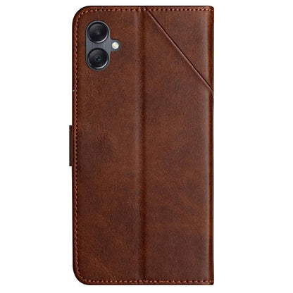 For Samsung Galaxy A06 Leather Case Line Pattern Wallet Phone Cover