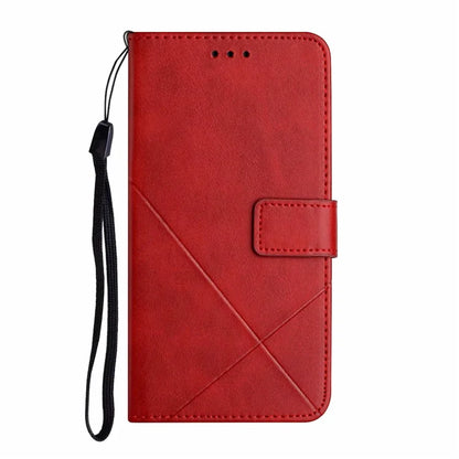 For Samsung Galaxy A06 Leather Case Line Pattern Wallet Phone Cover