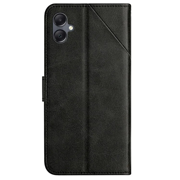 For Samsung Galaxy A06 Leather Case Line Pattern Wallet Phone Cover