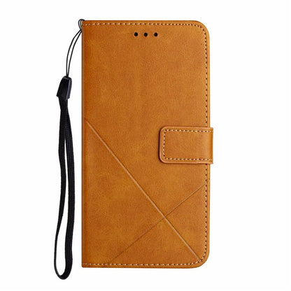 For Samsung Galaxy A06 Leather Case Line Pattern Wallet Phone Cover