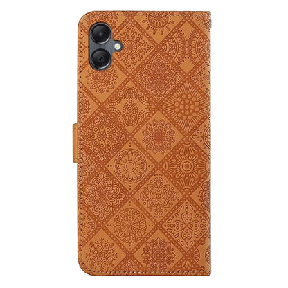 For Samsung Galaxy A06 Leather Case Ethnic Style Phone Wallet Cover with Strap