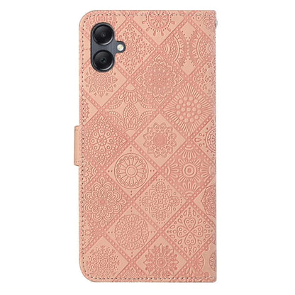For Samsung Galaxy A06 Leather Case Ethnic Style Phone Wallet Cover with Strap