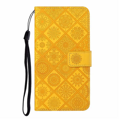 For Samsung Galaxy A06 Leather Case Ethnic Style Phone Wallet Cover with Strap