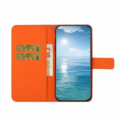 For Samsung Galaxy A06 Leather Case Ethnic Style Phone Wallet Cover with Strap