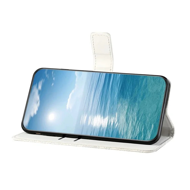 For Samsung Galaxy A06 Leather Case Ethnic Style Phone Wallet Cover with Strap