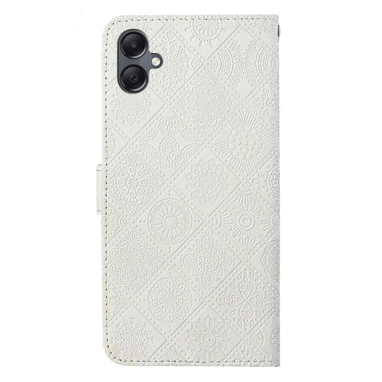 For Samsung Galaxy A06 Leather Case Ethnic Style Phone Wallet Cover with Strap