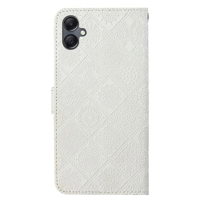 For Samsung Galaxy A06 Leather Case Ethnic Style Phone Wallet Cover with Strap