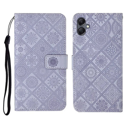 For Samsung Galaxy A06 Leather Case Ethnic Style Phone Wallet Cover with Strap