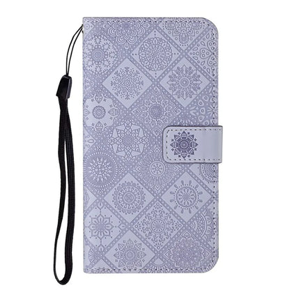For Samsung Galaxy A06 Leather Case Ethnic Style Phone Wallet Cover with Strap
