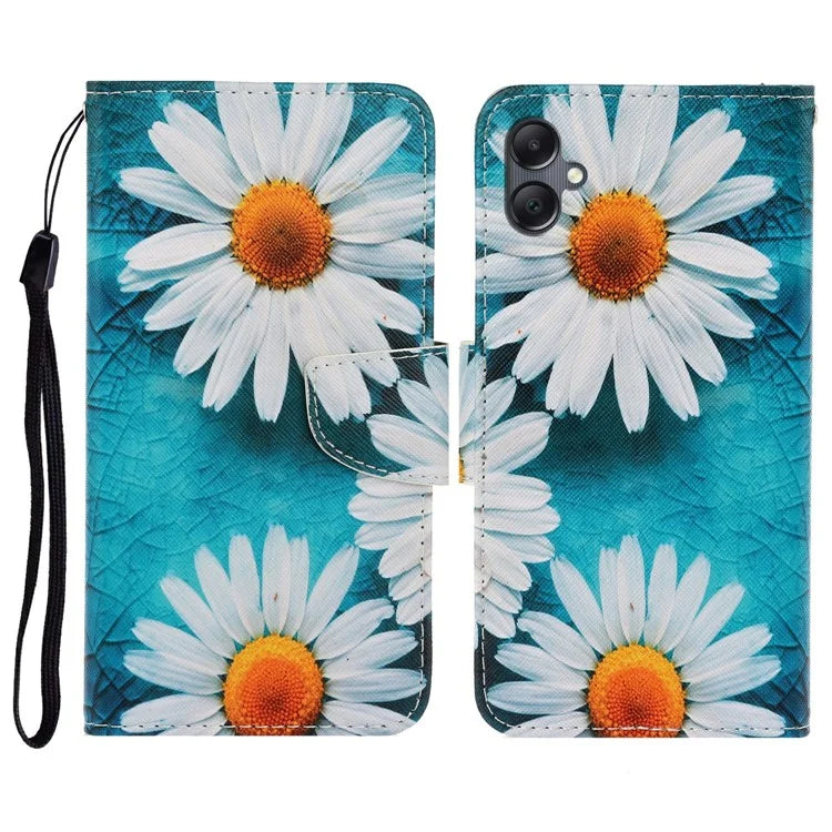 For Samsung Galaxy A06 Case Pattern Printing Protective Leather Folio Phone Cover