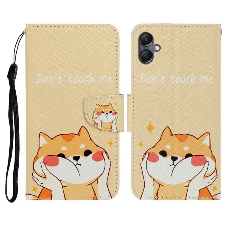 For Samsung Galaxy A06 Case Pattern Printing Protective Leather Folio Phone Cover