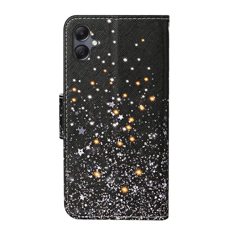 For Samsung Galaxy A06 Case Pattern Printing Protective Leather Folio Phone Cover