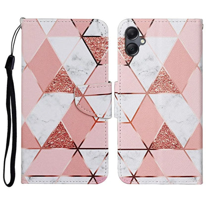 For Samsung Galaxy A06 Case Pattern Printing Protective Leather Folio Phone Cover