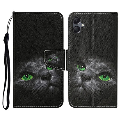 For Samsung Galaxy A06 Case Pattern Printing Protective Leather Folio Phone Cover