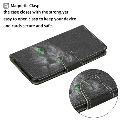 For Samsung Galaxy A06 Case Pattern Printing Protective Leather Folio Phone Cover