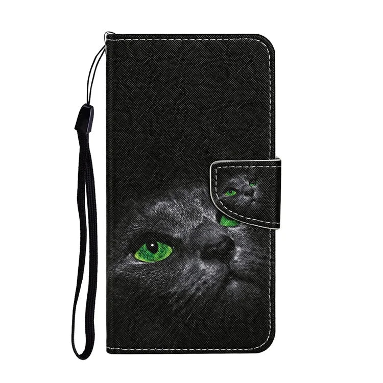For Samsung Galaxy A06 Case Pattern Printing Protective Leather Folio Phone Cover