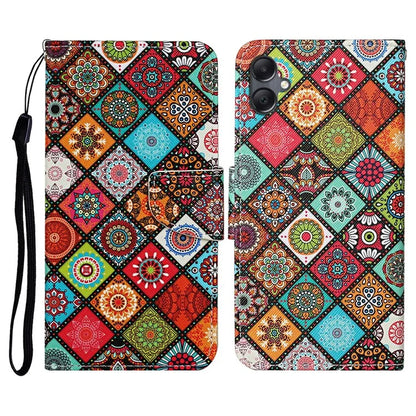 For Samsung Galaxy A06 Case Pattern Printing Protective Leather Folio Phone Cover