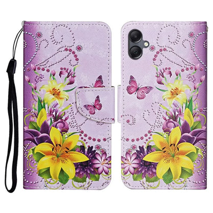 For Samsung Galaxy A06 Case Pattern Printing Protective Leather Folio Phone Cover