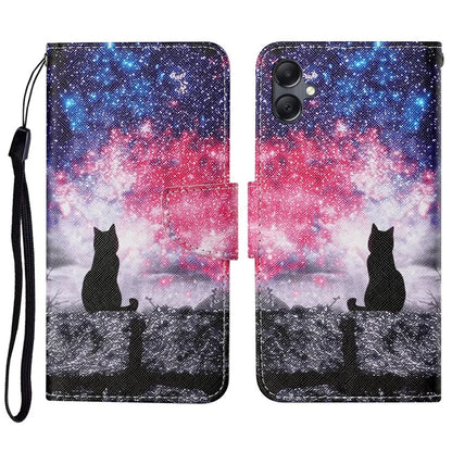 For Samsung Galaxy A06 Case Pattern Printing Protective Leather Folio Phone Cover