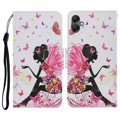 For Samsung Galaxy A06 Case Pattern Printing Protective Leather Folio Phone Cover