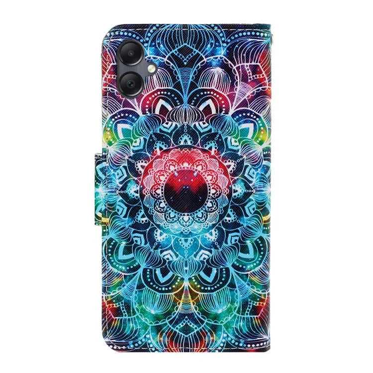 For Samsung Galaxy A06 Case Pattern Printing Protective Leather Folio Phone Cover