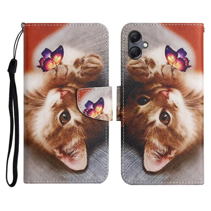 For Samsung Galaxy A06 Case Pattern Printing Protective Leather Folio Phone Cover