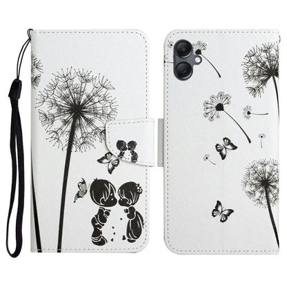 For Samsung Galaxy A06 Case Pattern Printing Protective Leather Folio Phone Cover
