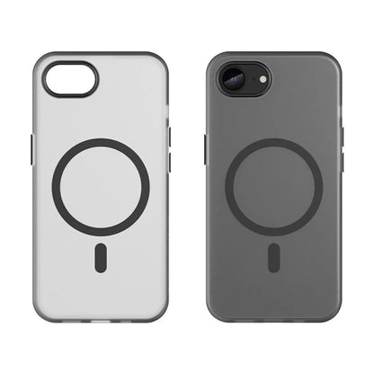 For iPhone SE (2024) Case Compatible with MagSafe TPU + PC Slim Matte Translucent Phone Cover