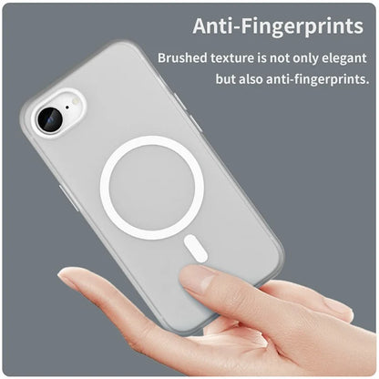 For iPhone SE (2024) Case Compatible with MagSafe TPU + PC Slim Matte Translucent Phone Cover
