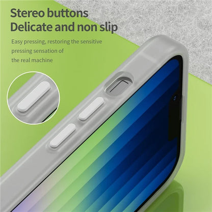 For iPhone SE (2024) Case Compatible with MagSafe TPU + PC Slim Matte Translucent Phone Cover
