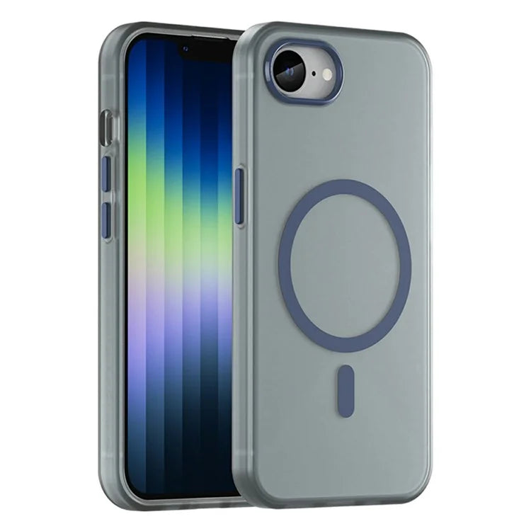 For iPhone SE (2024) Case Compatible with MagSafe TPU + PC Slim Matte Translucent Phone Cover