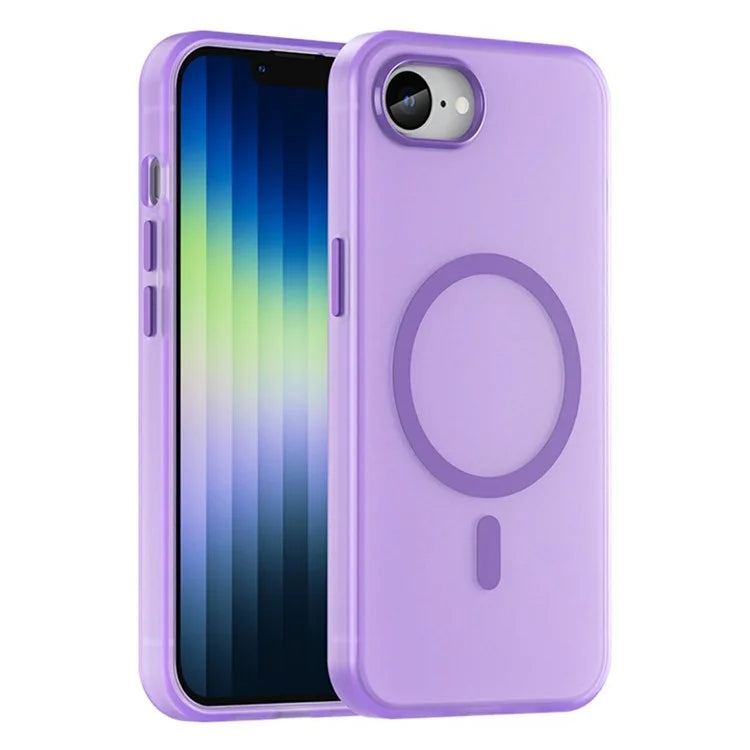 For iPhone SE (2024) Case Compatible with MagSafe TPU + PC Slim Matte Translucent Phone Cover