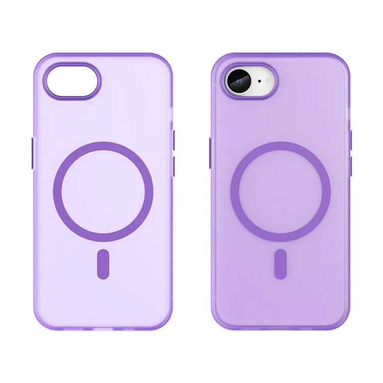 For iPhone SE (2024) Case Compatible with MagSafe TPU + PC Slim Matte Translucent Phone Cover