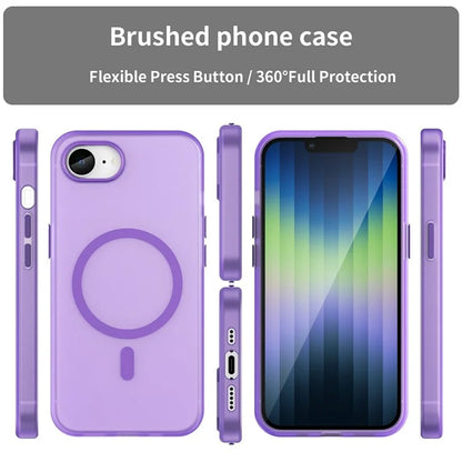 For iPhone SE (2024) Case Compatible with MagSafe TPU + PC Slim Matte Translucent Phone Cover
