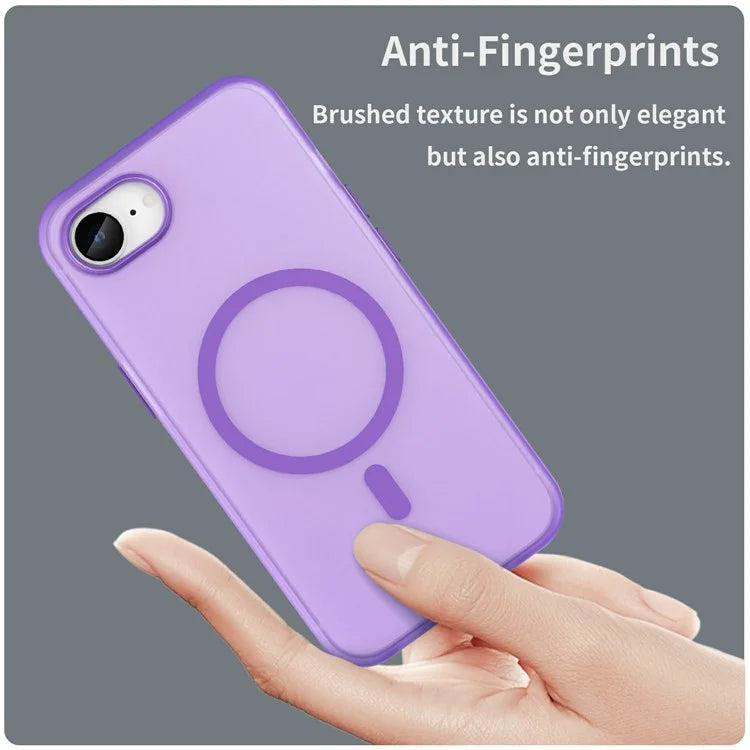 For iPhone SE (2024) Case Compatible with MagSafe TPU + PC Slim Matte Translucent Phone Cover