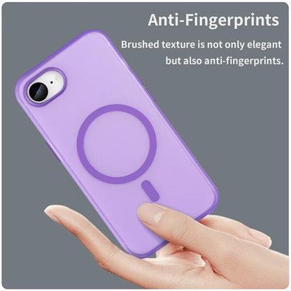 For iPhone SE (2024) Case Compatible with MagSafe TPU + PC Slim Matte Translucent Phone Cover