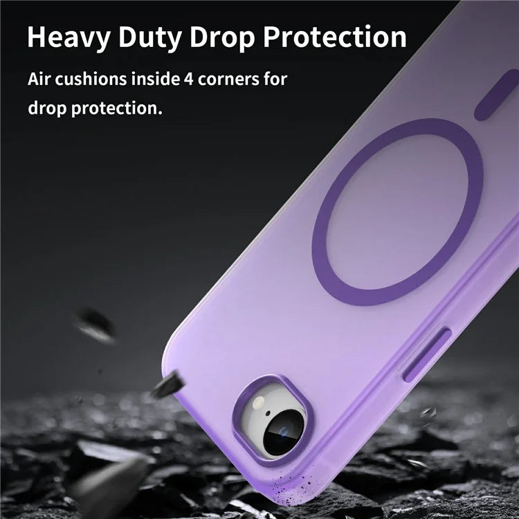 For iPhone SE (2024) Case Compatible with MagSafe TPU + PC Slim Matte Translucent Phone Cover