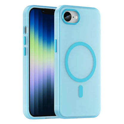 For iPhone SE (2024) Case Compatible with MagSafe TPU + PC Slim Matte Translucent Phone Cover