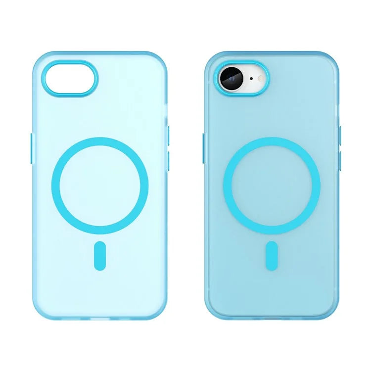 For iPhone SE (2024) Case Compatible with MagSafe TPU + PC Slim Matte Translucent Phone Cover