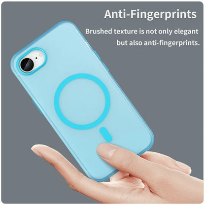 For iPhone SE (2024) Case Compatible with MagSafe TPU + PC Slim Matte Translucent Phone Cover