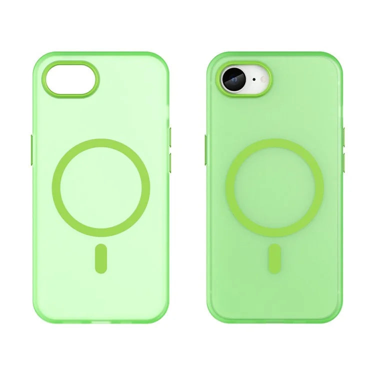 For iPhone SE (2024) Case Compatible with MagSafe TPU + PC Slim Matte Translucent Phone Cover