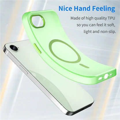 For iPhone SE (2024) Case Compatible with MagSafe TPU + PC Slim Matte Translucent Phone Cover