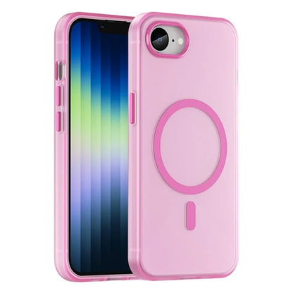 For iPhone SE (2024) Case Compatible with MagSafe TPU + PC Slim Matte Translucent Phone Cover