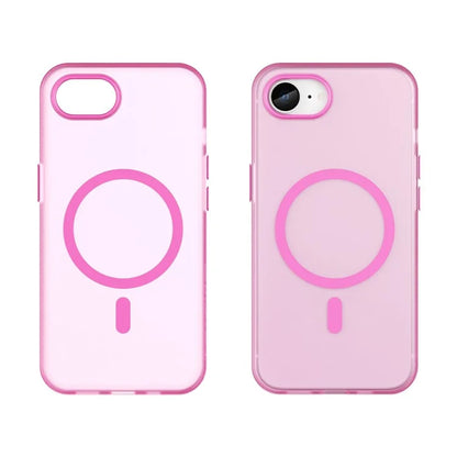 For iPhone SE (2024) Case Compatible with MagSafe TPU + PC Slim Matte Translucent Phone Cover