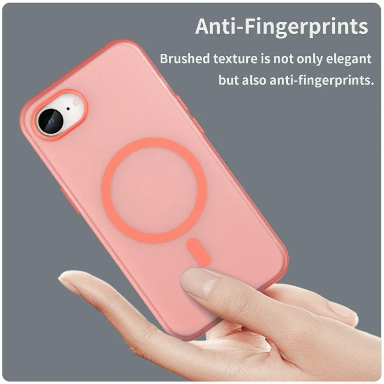 For iPhone SE (2024) Case Compatible with MagSafe TPU + PC Slim Matte Translucent Phone Cover