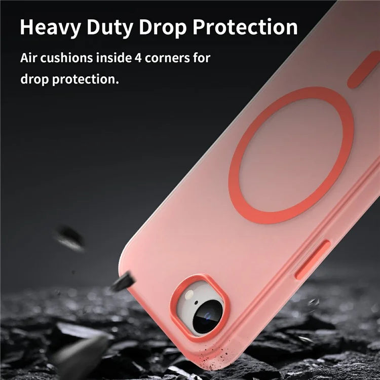 For iPhone SE (2024) Case Compatible with MagSafe TPU + PC Slim Matte Translucent Phone Cover
