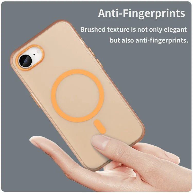 For iPhone SE (2024) Case Compatible with MagSafe TPU + PC Slim Matte Translucent Phone Cover