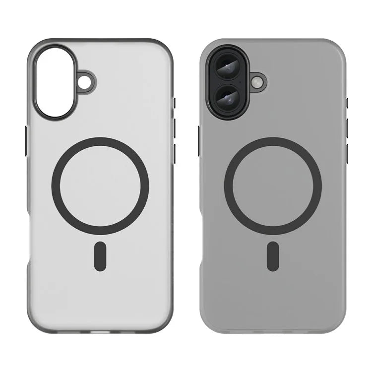 For iPhone 16 Plus Case Compatible with MagSafe TPU + PC Slim Matte Translucent Phone Cover