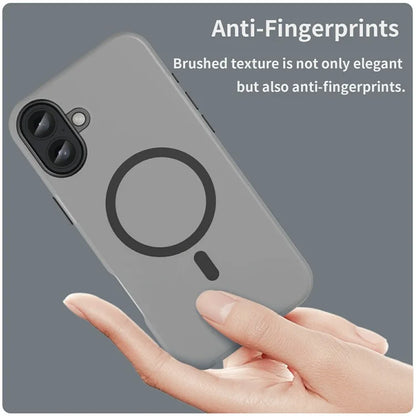 For iPhone 16 Plus Case Compatible with MagSafe TPU + PC Slim Matte Translucent Phone Cover