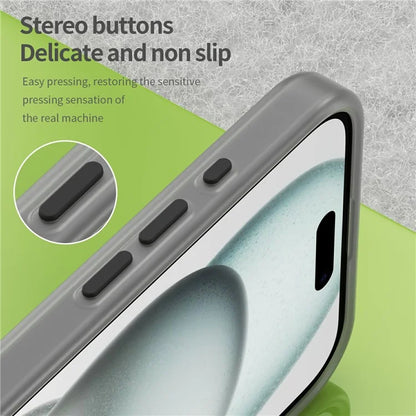 For iPhone 16 Plus Case Compatible with MagSafe TPU + PC Slim Matte Translucent Phone Cover
